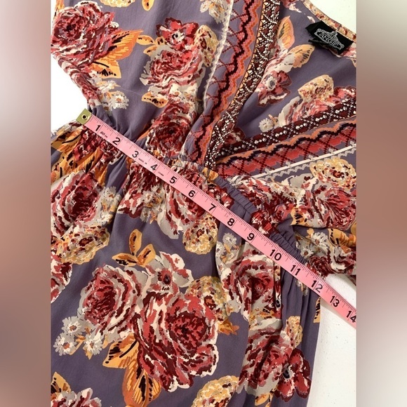 Angie Floral Print Boho Kimono Dress - Picture 7 of 10